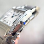 TANK FRANCAISE 25 STEEL DIAMOND BEZEL WHITE DIAL - Image 13