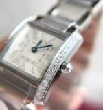TANK FRANCAISE 20 STEEL DIAMOND BEZEL WHITE DIAL - Image 5