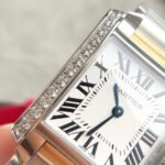 TANK FRANCAISE GOLD STEEL DIAMOND BEZEL WHITE DIAL - Image 3