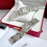 TANK FRANCAISE GOLD STEEL DIAMOND BEZEL WHITE DIAL - Image 5