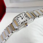 TANK FRANCAISE GOLD STEEL DIAMOND BEZEL WHITE DIAL - Image 6