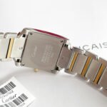 TANK FRANCAISE GOLD STEEL DIAMOND BEZEL WHITE DIAL - Image 15