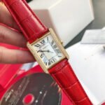 TANK SOLO GOLD DIAMOND BEZEL RED CROCODILE LEATHER - Image 8