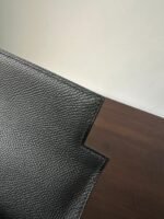 HM KELLY 25CM BLACK EPSOM SILVER HARDWARE - Image 9