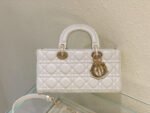 MEDIUM LADY D-JOY 26 WHITE LAMBSKIN - Image 2