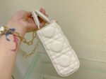 MEDIUM LADY D-JOY 26 WHITE LAMBSKIN - Image 12