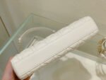 MEDIUM LADY D-JOY 26 WHITE LAMBSKIN - Image 16