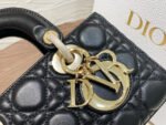 SMALL LADY D-JOY 22 BLACK LAMBSKIN - Image 3