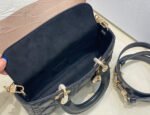 SMALL LADY D-JOY 22 BLACK LAMBSKIN - Image 16