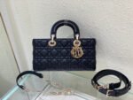 MEDIUM LADY D-JOY 26 BLACK LAMBSKIN - Image 2