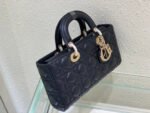 MEDIUM LADY D-JOY 26 BLACK LAMBSKIN - Image 3