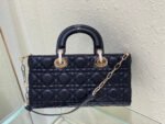 MEDIUM LADY D-JOY 26 BLACK LAMBSKIN - Image 6