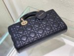 MEDIUM LADY D-JOY 26 BLACK LAMBSKIN - Image 16
