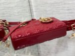 SMALL LADY D-JOY 22 RED PATENT CALFSKIN - Image 7