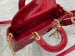 SMALL LADY D-JOY 22 RED PATENT CALFSKIN - Image 17