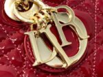 MEDIUM LADY D-JOY 26 RED PATENT CALFSKIN - Image 5