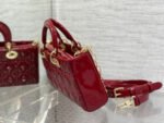 MEDIUM LADY D-JOY 26 RED PATENT CALFSKIN - Image 16