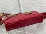 MEDIUM LADY D-JOY 26 RED PATENT CALFSKIN - Image 18