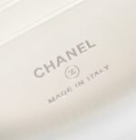 CC VANITY CASE 17 WHITE LAMBSKIN SILVER HARDWARE - Image 9