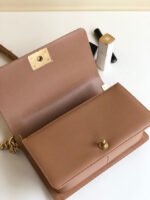 CC MEDIUM 25 BOY BAG IN ASH BROWN LAMBSKIN SILVER HARDWARE - Image 4
