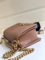 CC MEDIUM 25 BOY BAG IN ASH BROWN LAMBSKIN SILVER HARDWARE - Image 8