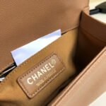CC MEDIUM 25 BOY BAG IN ASH BROWN LAMBSKIN SILVER HARDWARE - Image 7