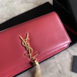 KATE TASSEL 26 CURRENT RED LAMBSKIN BAG - Image 12