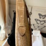 KELLY CUT 31 IN TORTILLA BROWN ALLIGATOR LEATHER WITH SILVER HARDWARE - Image 15