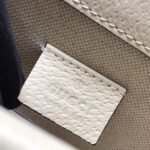 DYONYSUS SHOULDER BAG 20 IN WHITE CALFSKIN SILVER HARDWARE - Image 8