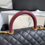 CHANEL 25S COCO HANDLE BAG 23 IN BLACK CAVIAR WITH GOLD HARDWARE - Image 2