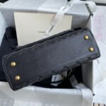 CHANEL 25S COCO HANDLE BAG 23 IN BLACK CAVIAR WITH GOLD HARDWARE - Image 15