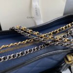 CC GABRIELLE MINI 20 HOBO BAG IN MIDNIGHT BLUE MIX BLACK CALFSKIN - Image 15