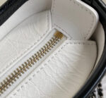 CC GABRIELLE MINI 20 HOBO BAG IN WHITE MIX BLACK CALFSKIN - Image 12