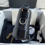 CC GABRIELLE MINI 20 HOBO BAG IN BLACK CALFSKIN - Image 9