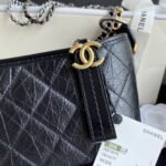 CC GABRIELLE MINI 20 HOBO BAG IN BLACK CALFSKIN - Image 12