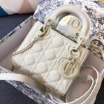 MINI LADY 17 BAG IN WHITE CALFSKIN - Image 10