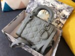 MINI LADY 17 BAG IN GREY CALFSKIN - Image 11