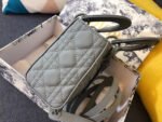 MINI LADY 17 BAG IN GREY CALFSKIN - Image 14