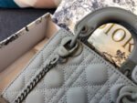MINI LADY 17 BAG IN GREY CALFSKIN - Image 9