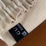 GG HORSEBIT 1955 SMALL 27 BAG IN BEIGE CANVAS AND BROWN CALFSKIN - Image 9