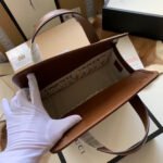 GG HORSEBIT 1955 SMALL 27 BAG IN BEIGE CANVAS AND BROWN CALFSKIN - Image 17