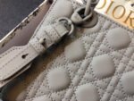 MEDIUM LADY 20 BAG IN GREY CALFSKIN - Image 6
