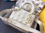 MEDIUM LADY 20 BAG IN WHITE CALFSKIN - Image 2