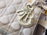 MEDIUM LADY 20 BAG IN WHITE CALFSKIN - Image 17