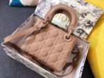 MINI LADY 17 BAG IN CAMEL BROWN CALFSKIN - Image 3