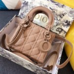 MINI LADY 17 BAG IN CAMEL BROWN CALFSKIN - Image 10