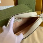 HORSEBIT 1955 HANDBAG 22 BROWN CANVAS AND WHITE CALFSKIN - Image 18