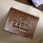 GG HORSEBIT 1955 MINI 23 BAG IN BEIGE CANVAS AND BROWN CALFSKIN - Image 18