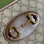 GG HORSEBIT 1955 MINI 23 BAG IN BEIGE CANVAS AND BROWN CALFSKIN - Image 5