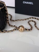 CC MINI 11 VANITY CHAIN IN BLACK CALFSKIN GOLD HARDWARE - Image 18